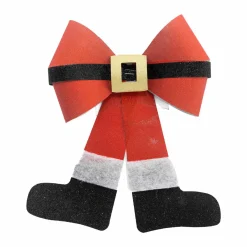 Feeric Lights & Christmas Grand nœud (H30 cm) Père Noël Rouge Clearance