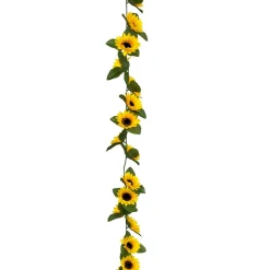 Atmosphera, cru017dateur d'intu017drieur Guirlande artificielle tournesol (180 cm) Naki Jaune Discount