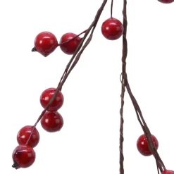 KAEMINGK Guirlande de Baie laquée (150 cm) Elycia Rouge Hot