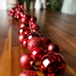 KAEMINGK Guirlande de Noël (180 cm) Boules de Noël Rouge Online