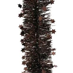 KAEMINGK Guirlande de Noël (D9 cm) étoilée Alpine Noir truffé Discount