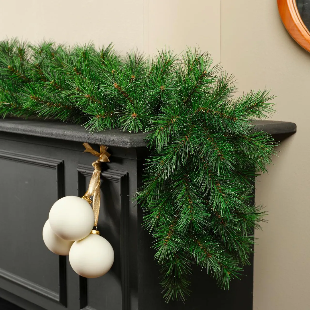KAEMINGK Guirlande de sapin (270 cm - D20) Arapahoe Vert perlé Sapin vert New