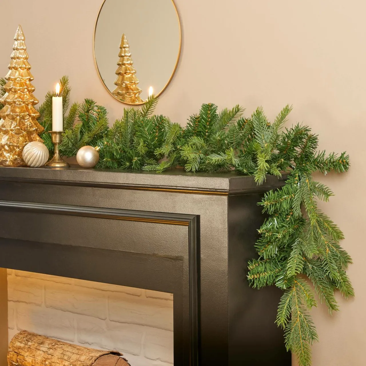 EMINZA Guirlande de sapin (280 cm - D8) Glorious Vert sapin Sapin vert Outlet