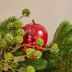 KAEMINGK Guirlande de sapin (180 cm) Pommes sucrées Rouge Online