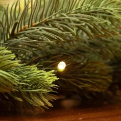 EMINZA Guirlande de sapin lumineuse 50 Led (270 cm - D30) Manitoba Blanc chaud Sapin vert lumineux New