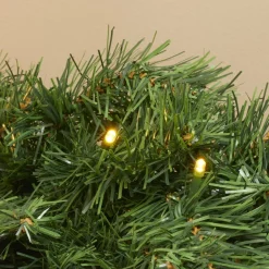 EMINZA Guirlande de sapin lumineuse (180 cm - D25) Royal Vert et blanc chaud Sapin vert lumineux Outlet