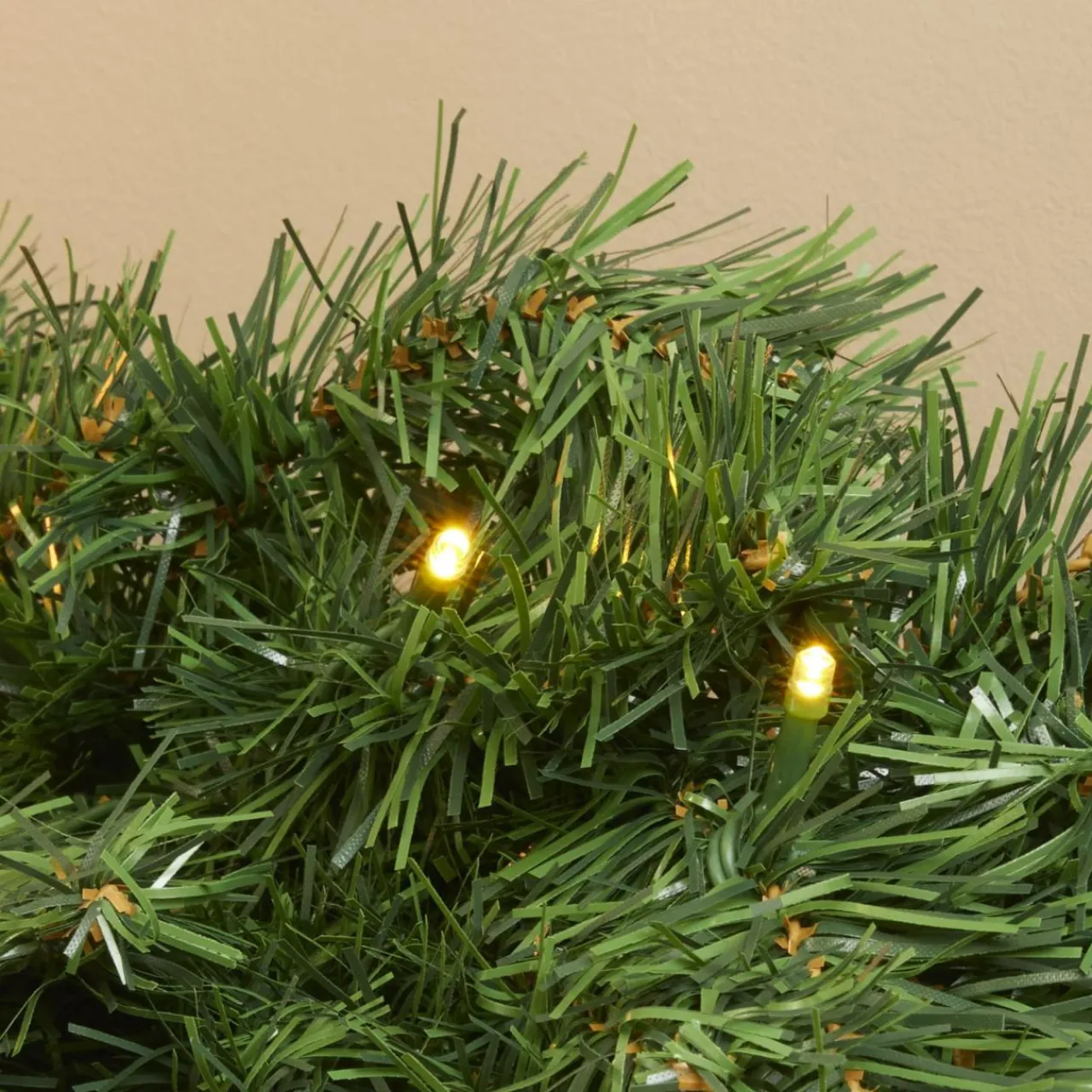 EMINZA Guirlande de sapin lumineuse (180 cm - D25) Royal Vert et blanc chaud Sapin vert lumineux Outlet