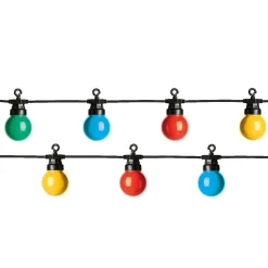#N/A Guirlande lumineuse connectable jardin 9,5 m 20 LED Guinguette Garden Multicolore Outlet