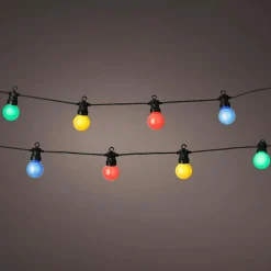 #N/A Guirlande lumineuse connectable jardin 9,5 m 20 LED Guinguette Garden Multicolore Outlet