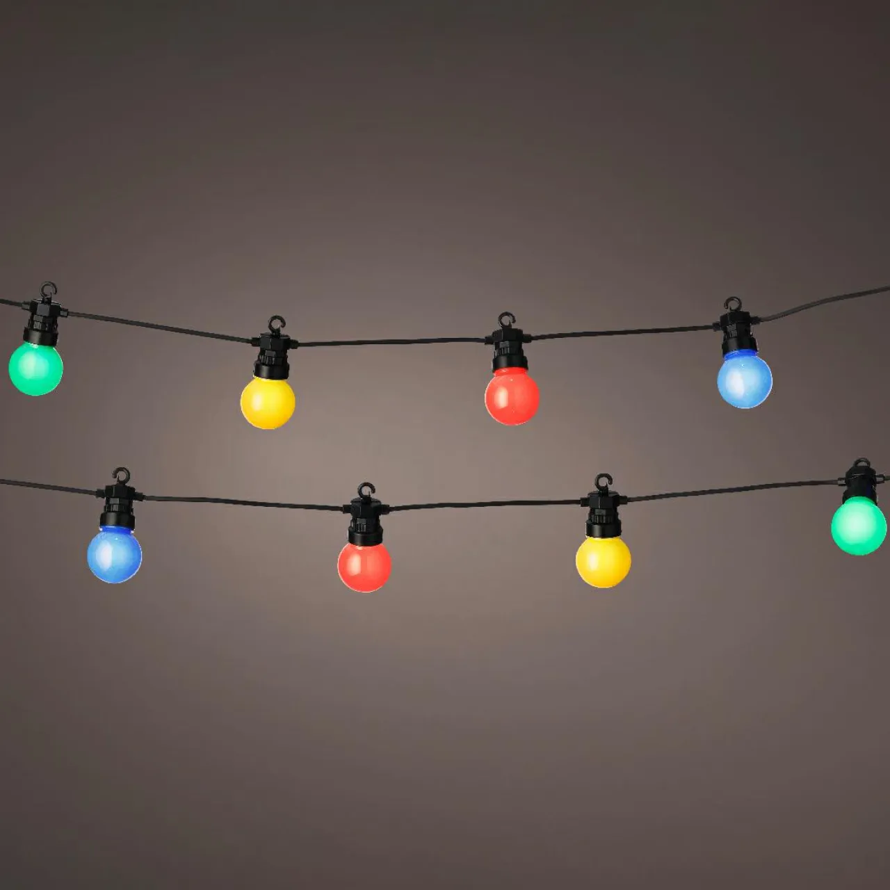 #N/A Guirlande lumineuse connectable jardin 9,5 m 20 LED Guinguette Garden Multicolore Outlet