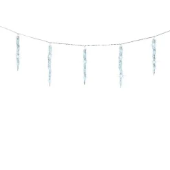 KAEMINGK Guirlande lumineuse connectable 3,60 m 60 LED câble transparent Glaçons effet Flash Blanc froid Online