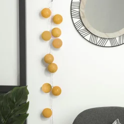 ATMOSPHERA Guirlande lumineuse déco 20 boules 4,36 m Bobina Jaune moutarde Sale