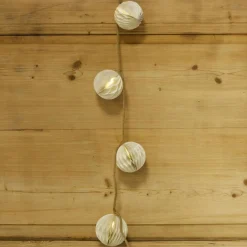 KOOPMAN Guirlande lumineuse déco à piles LED (160 cm) Boules fermeture magnétique Blanc chaud Discount