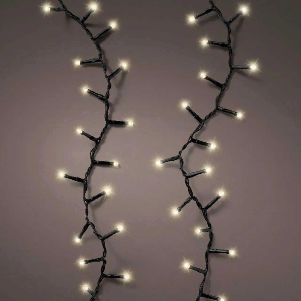 KAEMINGK Guirlande lumineuse Durawise à piles 14,98 m 600 LED câble noir Blanc chaud Blanc Chaud - câble noir Best