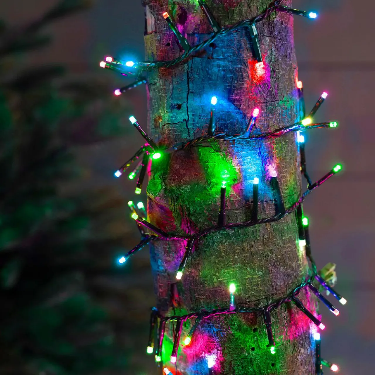 KAEMINGK Guirlande lumineuse 45 m 2000 LED câble vert Luxe Multicolore pastel Multicolore Pastel Câble Vert Hot