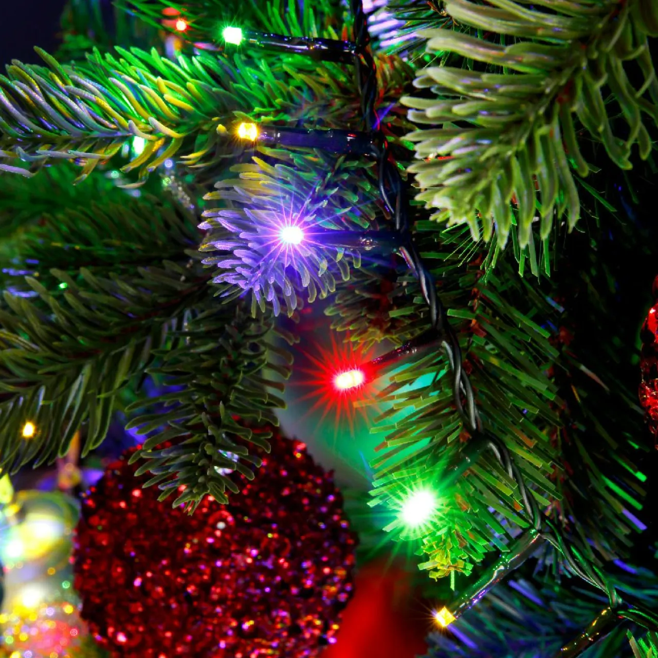 KAEMINGK Guirlande lumineuse 45 m 2000 LED câble vert Luxe Multicolore Multicolore - câble vert Online