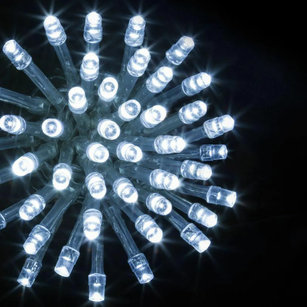 Feeric Lights & Christmas Guirlande lumineuse 50 m 500 LED câble transparent Timer Blanc froid Blanc Froid - câble transparent Clearance