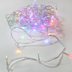 Feeric Lights & Christmas Guirlande lumineuse 30 m 300 LED câble transparent Timer Multicolore Multicolore - câble transparent Outlet