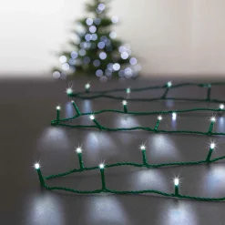 Feeric Lights & Christmas Guirlande lumineuse 30 m 300 LED câble vert Timer Blanc froid Blanc Froid - câble vert New