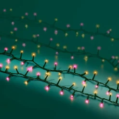 KAEMINGK Guirlande lumineuse 22,5 m 1000 LED câble vert Luxe Bicolore Rose et blanc Bicolore Blanc / Rose - câble vert Online