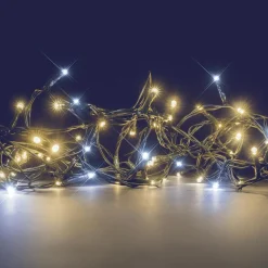 BLACHERE Guirlande lumineuse 16 m 192 LED câble vert Flashing light Bicolore Blanc chaud et froid Bicolore Blanc chaud / Froid - câble vert Outlet