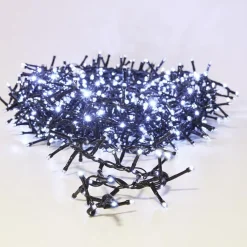 KOOPMAN Guirlande lumineuse 15 m 1060 LED câble noir Boa effet cascade Blanc froid Outlet