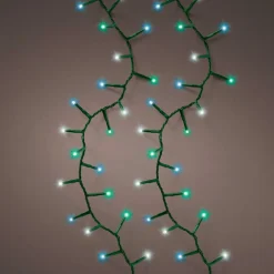 KAEMINGK Guirlande lumineuse 16 m 750 LED câble vert Luxe Tricolore Vert bleu et blanc Tricolore Vert Bleu Blanc - câble vert Online
