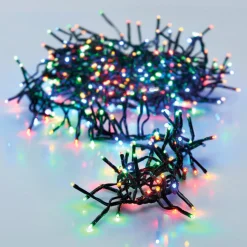 KOOPMAN Guirlande lumineuse 11 m 1512 LED câble noir Boa Multicouleur Multicolore - câble noir Discount