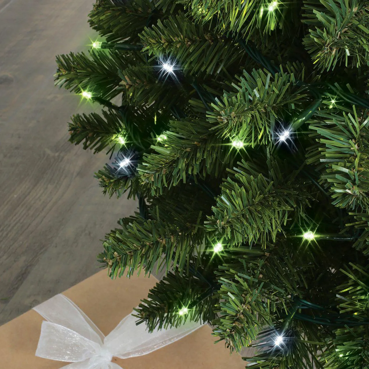 BLACHERE Guirlande lumineuse 8 m 128 LED câble transparent Flashing light Bicolore Vert et blanc froid Multicolore Outlet