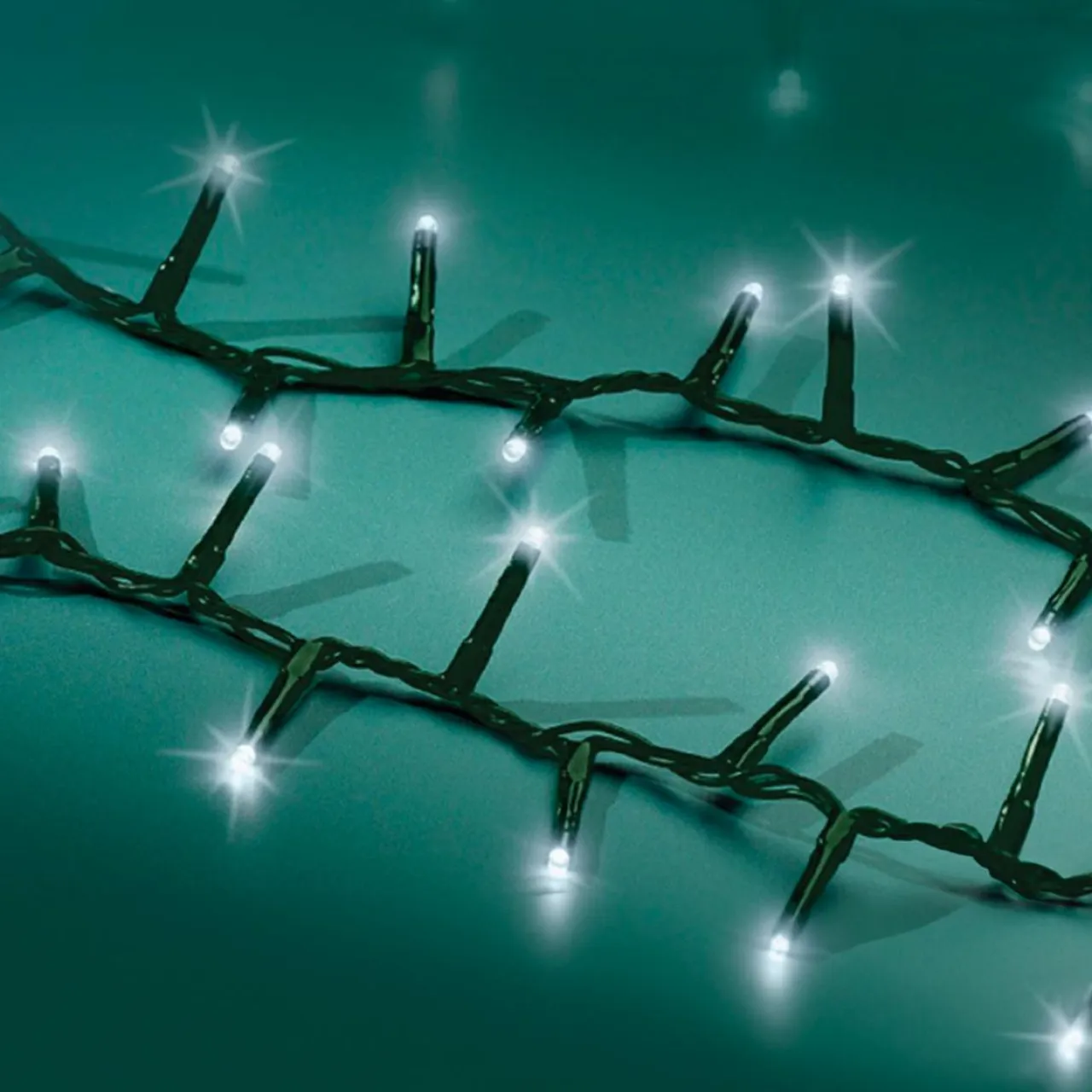 KAEMINGK Guirlande lumineuse 7,50 m 350 LED câble vert Luxe Blanc froid Blanc Froid - câble vert Clearance