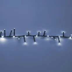 KOOPMAN Guirlande lumineuse 20 m 1410 LED câble noir Boa effet cascade Blanc froid Sale