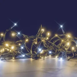 BLACHERE Guirlande lumineuse 8 m 128 LED câble vert Flashing light Bicolore Blanc chaud et froid Bicolore Blanc chaud / Froid - câble vert Discount