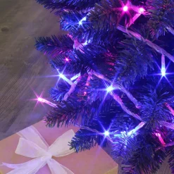 BLACHERE Guirlande lumineuse 8 m 128 LED câble transparent Bicolore et bleu Rose Discount