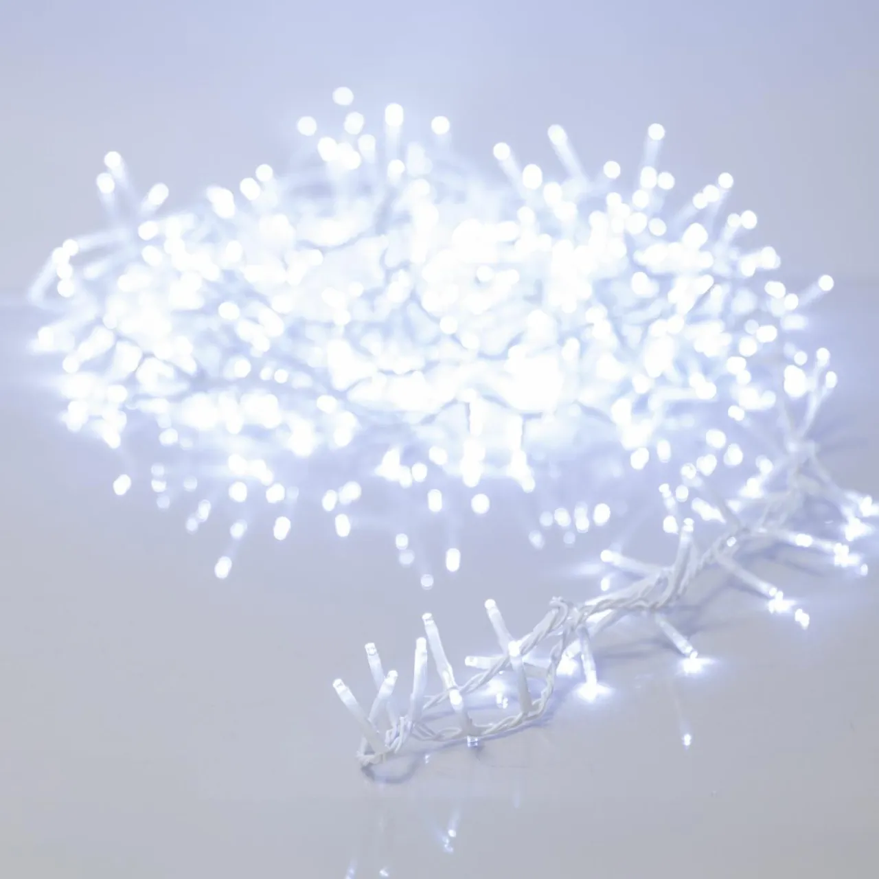 KAEMINGK Guirlande lumineuse 11 m 500 LED câble blanc Luxe Blanc froid Blanc Froid - câble blanc