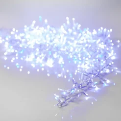 KAEMINGK Guirlande lumineuse 11 m 500 LED câble transparent Luxe Bicolore Blanc et bleu Bicolore Bleu / Blanc froid - câble transparent Discount
