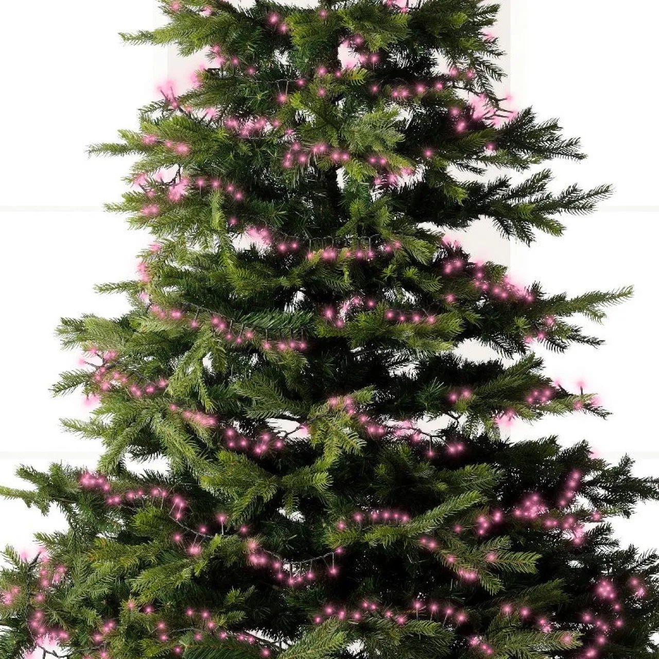 KAEMINGK Guirlande lumineuse 11 m 500 LED câble vert Luxe Rose Rose - câble vert