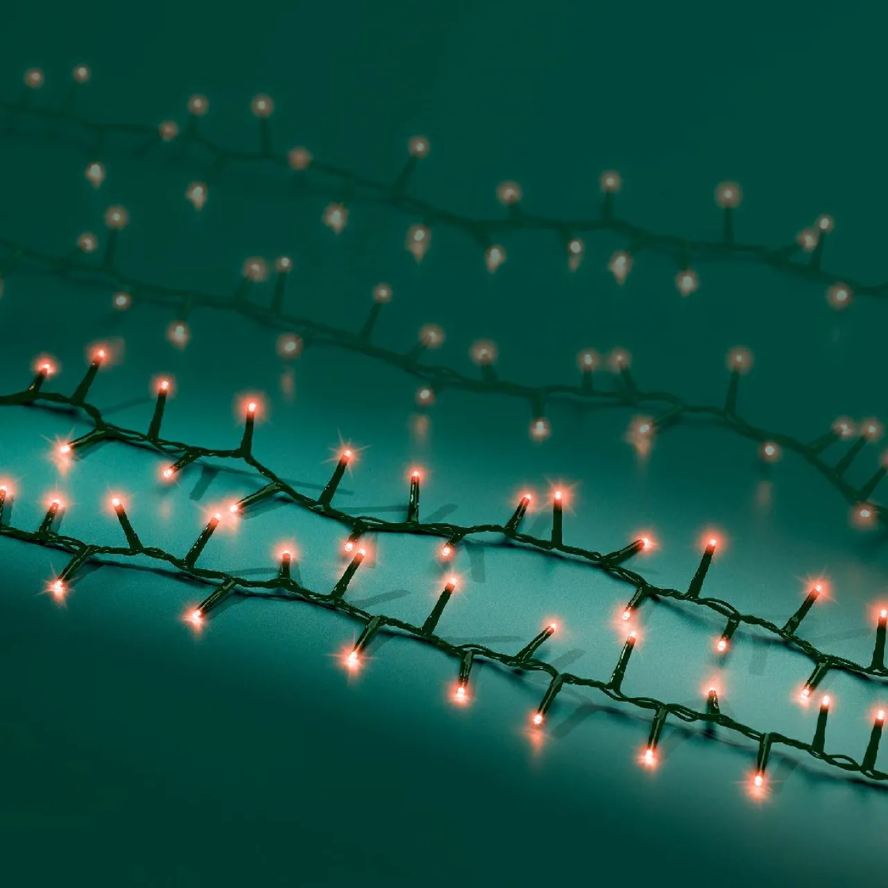 KAEMINGK Guirlande lumineuse 11 m 500 LED câble vert Luxe Rouge Rouge - câble vert Discount