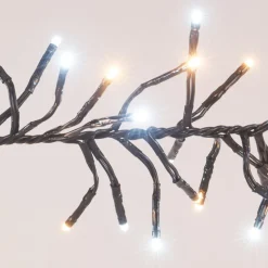 KOOPMAN Guirlande lumineuse 5,60 m 768 LED câble noir Boa Bicolore Blanc chaud et froid Bicolore Blanc chaud / Froid - câble noir Outlet