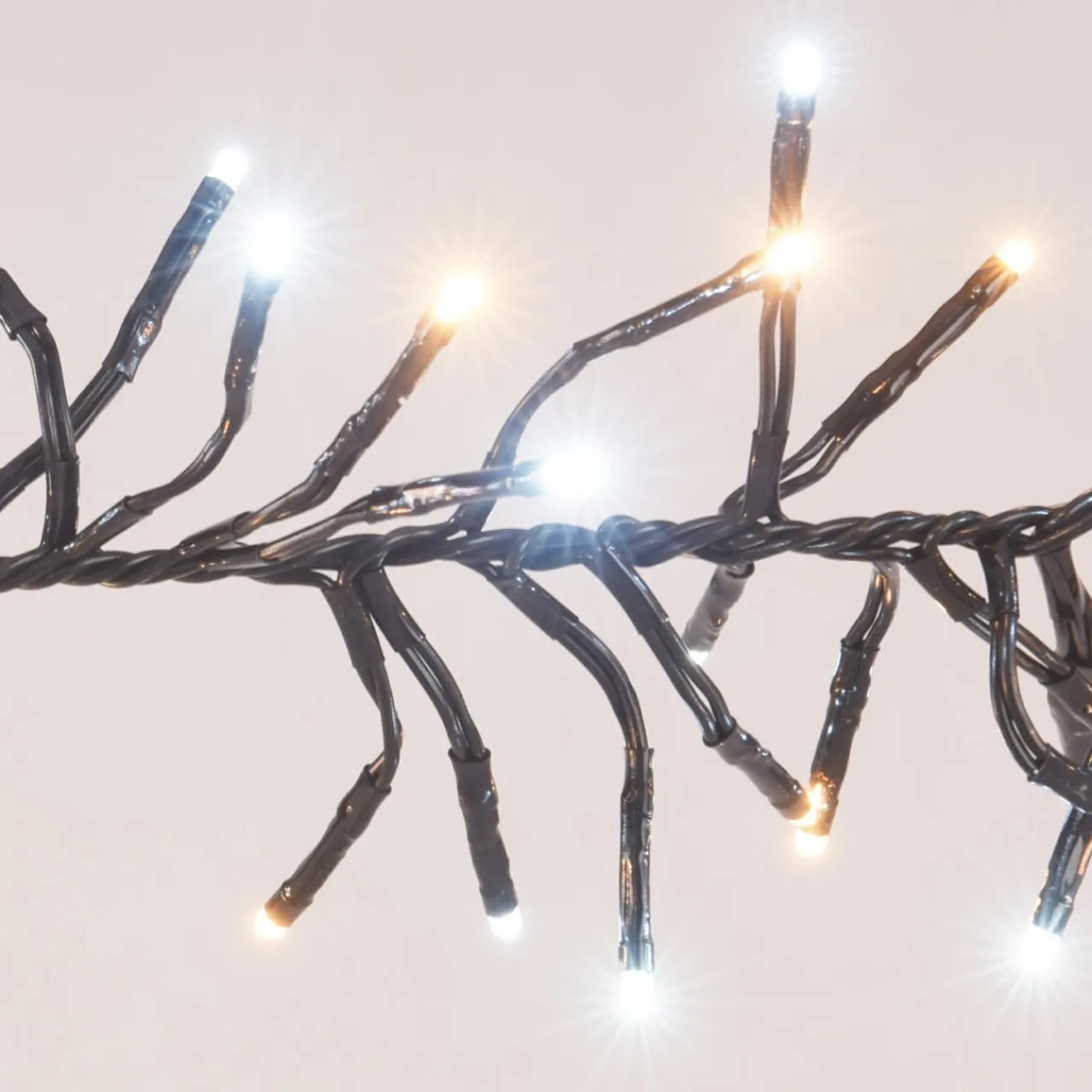 KOOPMAN Guirlande lumineuse 5,60 m 768 LED câble noir Boa Bicolore Blanc chaud et froid Bicolore Blanc chaud / Froid - câble noir Outlet