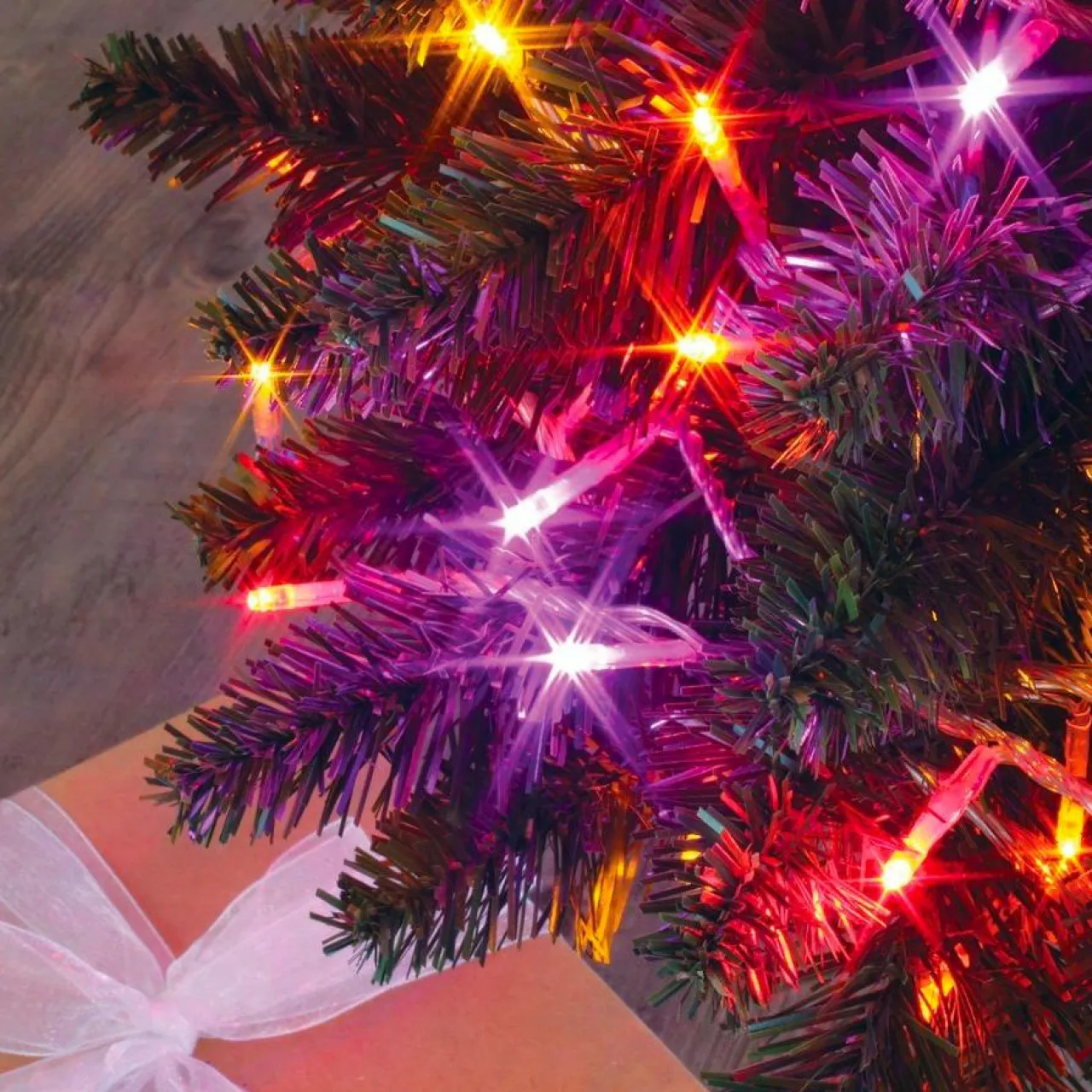 BLACHERE Guirlande lumineuse 8 m 128 LED câble transparent Multicouleur Multicolore Clearance