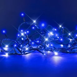 BLACHERE Guirlande lumineuse 8 m 128 LED câble vert Flashing light Bicolore Bleu et blanc froid Bicolore Bleu Blanc froid Online