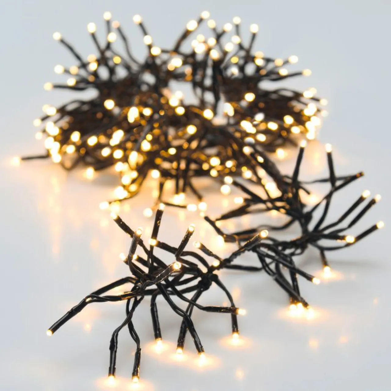 KOOPMAN Guirlande lumineuse 8,4 m 1152 LED câble noir Boa Blanc extra chaud Blanc très chaud - câble noir Best