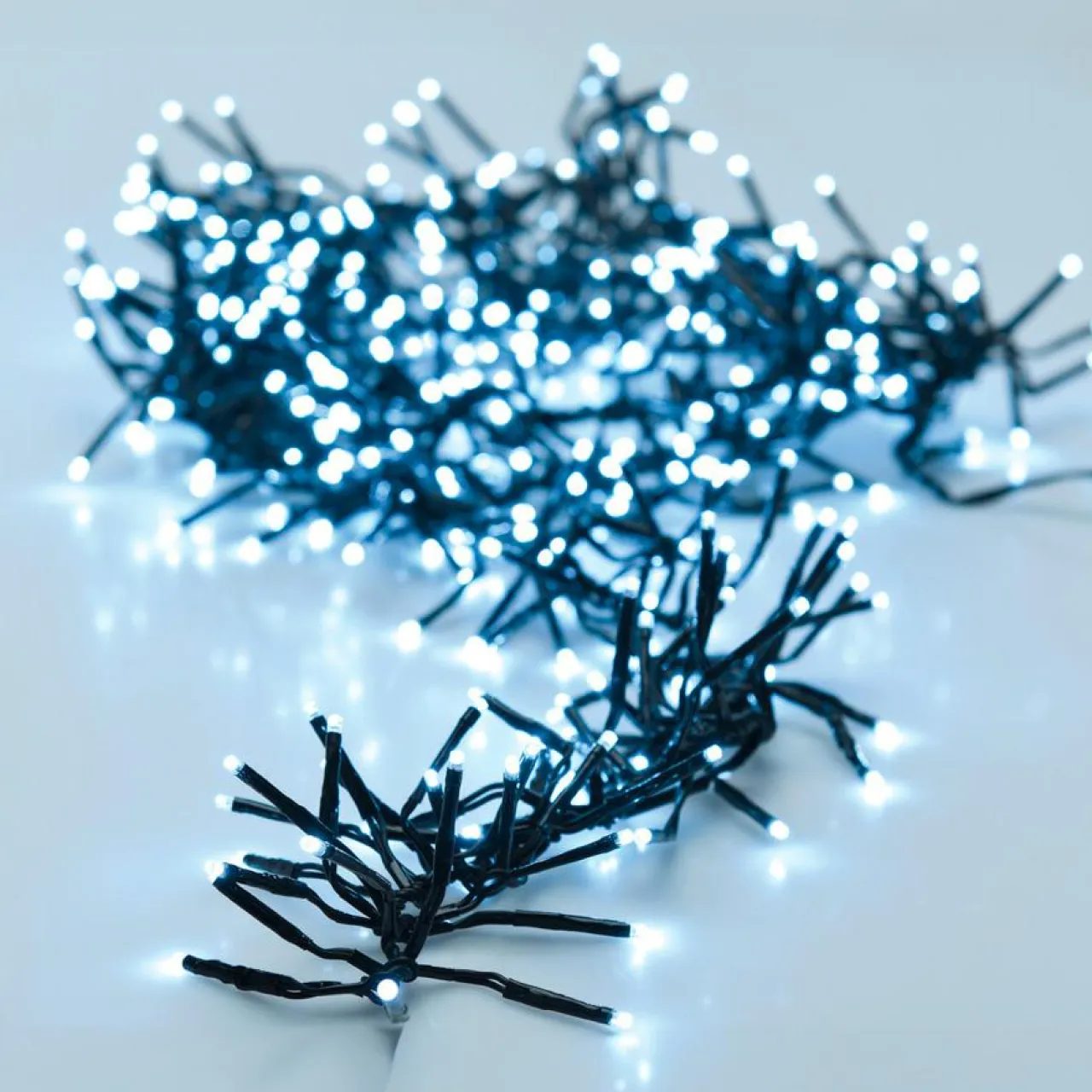 KOOPMAN Guirlande lumineuse 8,40 m 1152 LED câble noir Boa Blanc froid Blanc Froid - câble noir Best