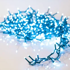 KAEMINGK Guirlande lumineuse 16 m 750 LED câble vert Luxe Bleu Bleu - câble vert