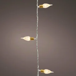 KAEMINGK Guirlande lumineuse 12 m 120 LED câble transparent Vintage Blanc chaud Blanc Chaud - câble transparent Online