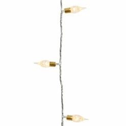 KAEMINGK Guirlande lumineuse 12 m 120 LED câble transparent Vintage Blanc chaud Blanc Chaud - câble transparent Online