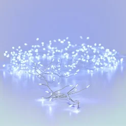 KAEMINGK Guirlande lumineuse 12 m 960 Micro LED câble argent Luxe Blanc froid Blanc Froid - câble argent Sale