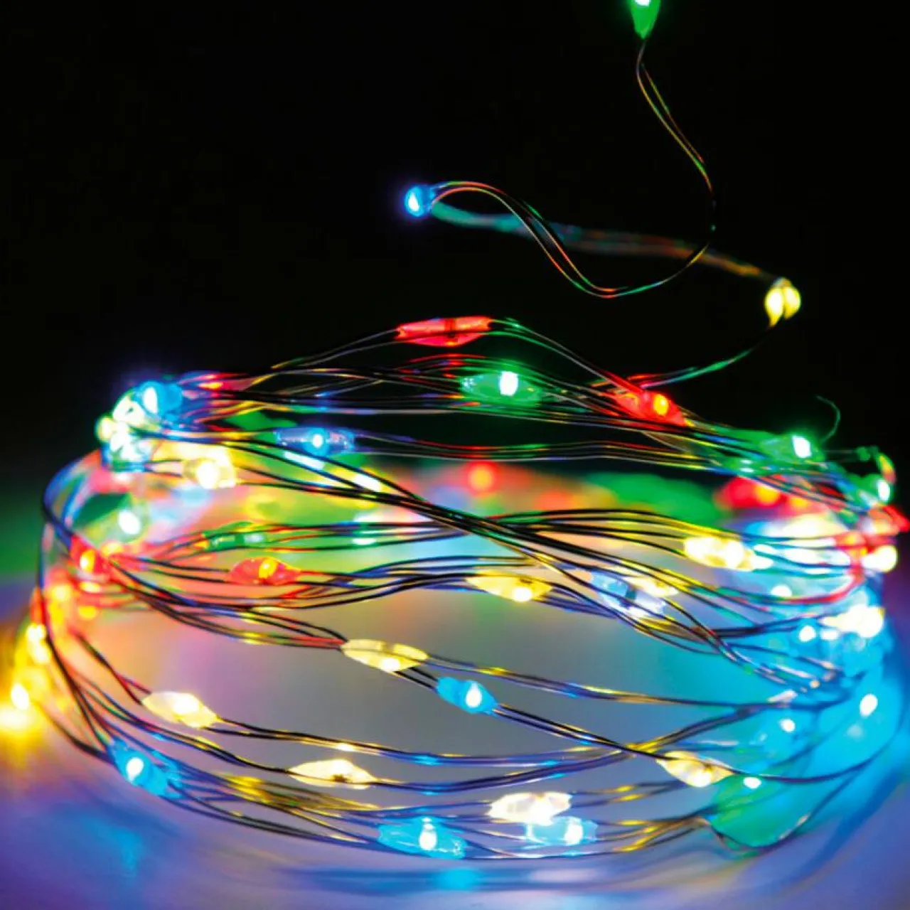 KOOPMAN Guirlande lumineuse 32 m 320 Micro LED Fil d'argent Multicolore Best