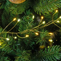 KAEMINGK Guirlande lumineuse 6 m 480 Micro LED câble or Luxe bicolore Blanc chaud et froid Bicolore Blanc chaud / Blanc froid - Câble Or New