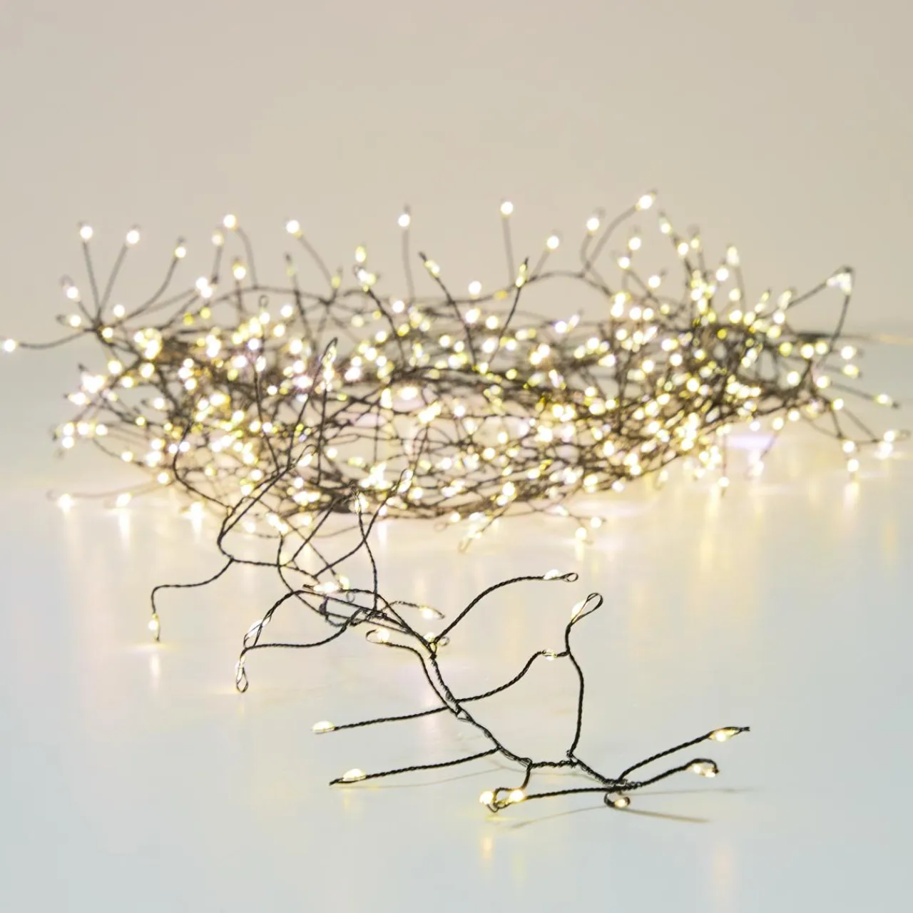 KAEMINGK Guirlande lumineuse 12 m 960 Micro LED câble noir Luxe Blanc chaud Blanc Chaud - câble noir Discount